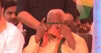 Haryana: BJP MLA Ram Rattan cries on stage during Vijay Sankalp rally 