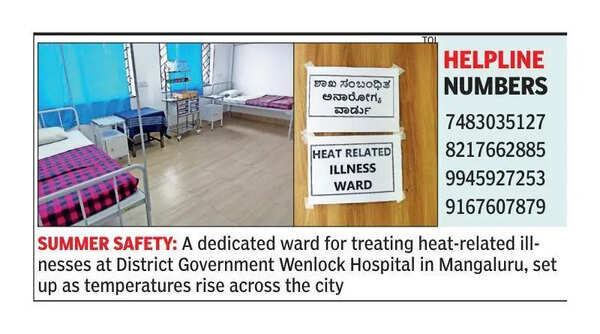 Special unit set up at Wenlock hospital to treat heat-related illnesses in Mangaluru
