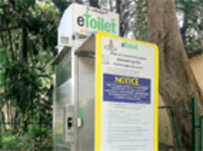 46 e-toilets in city rendered defunct as BBMP defaults on bill payments