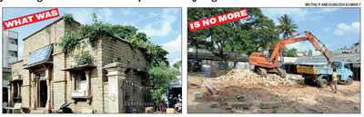 Iconic library reduced to dust