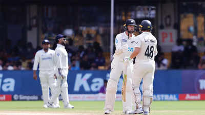 India vs New Zealand highlights, 1st Test, Day 4: Rain forces early stumps in Bengaluru; New Zealand need 107 runs to win after India all out for 462 in second innings