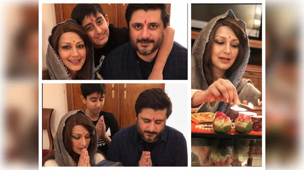 Photo: This is how Sonali Bendre celebrated Diwali in New York with her family