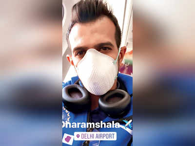 Coronavirus: Yuzvendra Chahal shows the way, wears safety mask