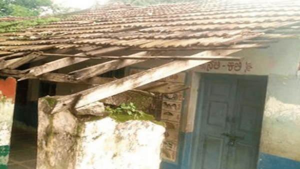Damaged school is a risk for kids in Davanagere