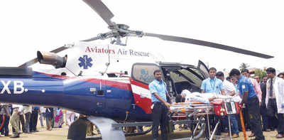 This air ambulance is reaching for the skies