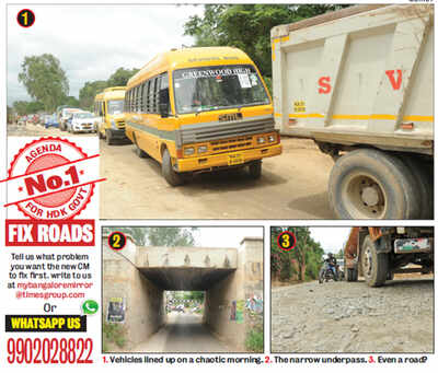 Life in panathur is a nightmare: Residents complain of traffic mess, crumbling roads, lack of streetlights