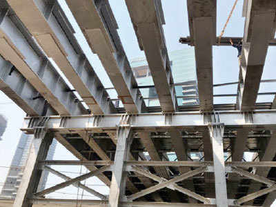 9 girders for 12-m-wide Parel FOB launched