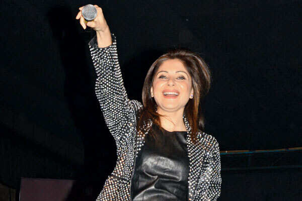 Singer Kanika Kapoor performs at Lady Irwin's College fest in Delhi