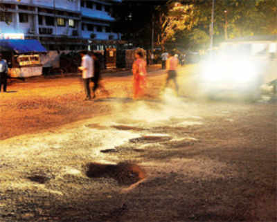BMC suspends contractor for failing to fix potholes