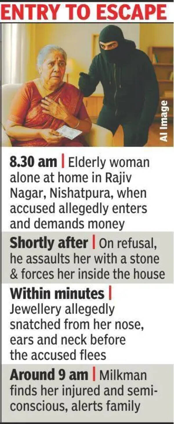 Home turns horror as elderly woman attacked & robbed