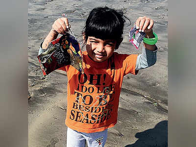 Keeping the beach clean is child’s play