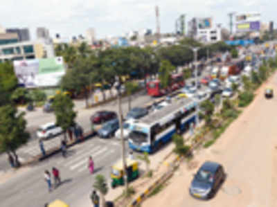 Escalator skywalk soon at Manyata Tech Park