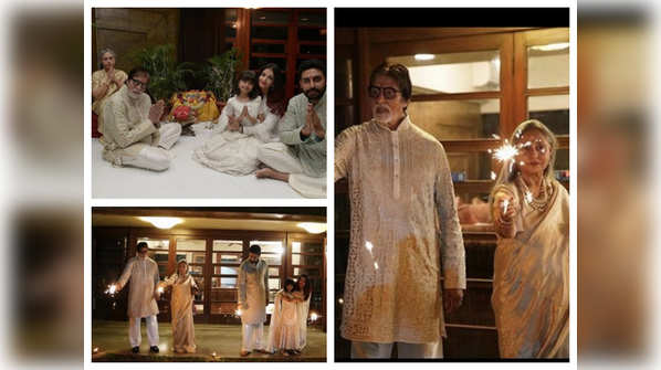 Photos: Amitabh Bachchan’s intimate Diwali celebration will give you family goals