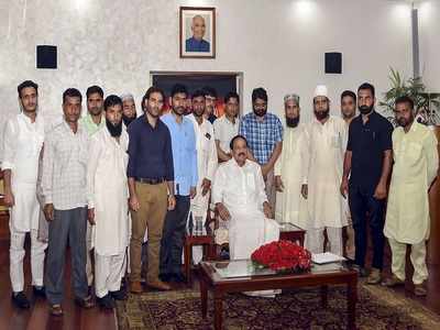 Jammu & Kashmir sarpanches and panches meet Vice President Venkaiah Naidu, raise concerns over economy and employment