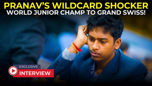 Exclusive | 'Very surprising': India's World Junior Chess Champion Pranav V&rsquo;s Grand Swiss 2025 entry has a wild backstory