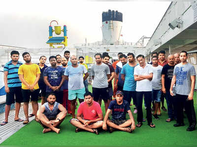 42 sailors stuck on ship off city coast send an SOS