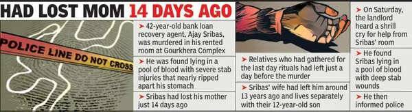 Bank loan recovery agent stabbed to death