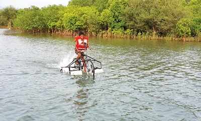 Cycling store in water