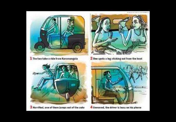 Mid-commute, two women find another man in auto