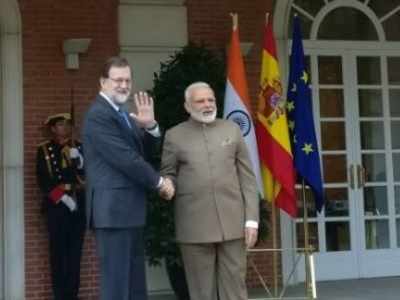PM Narendra Modi meets Spain's President Mariano Rajoy, discusses increased cooperation to fight terrorism