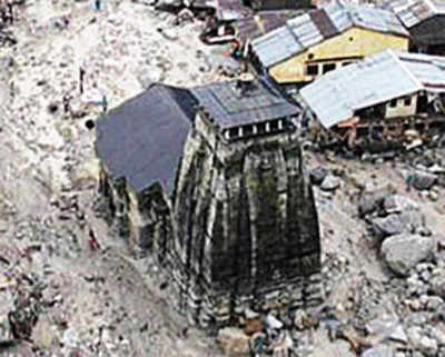 Temple in Uttarakhand swept away by Bhagirathi