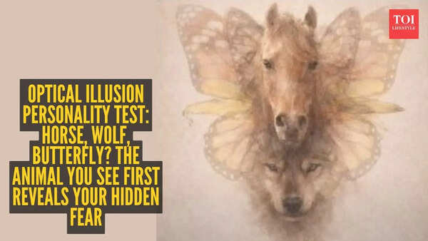 Optical illusion personality test: Horse, wolf, butterfly? The animal you see first reveals your hidden fear