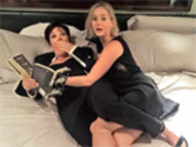 Lawrence, Kris Jenner snapped in bed together