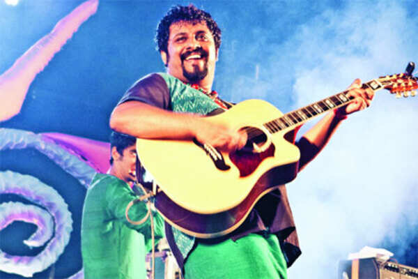 Musician Raghu Dixit speaks at the Times Gurgaon Festival in Gurgaon