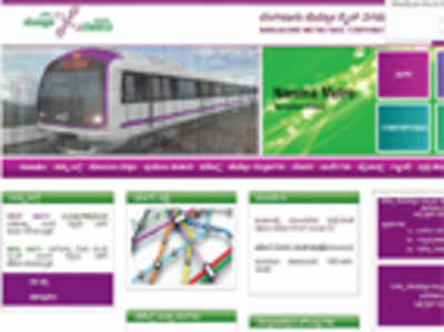 Metro website in Kannada after pressure from KDA
