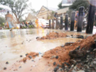 BBMP files case after hole ruins St Mark’s pavement