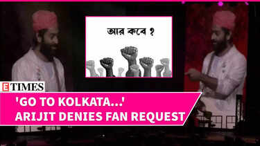 Arijit Singh Gets 'Annoyed' On Fan Request To Sing Kolkata Protest AnthemArijit Singh Gets 'Annoyed' On Fan Request To Sing Kolkata Protest Anthem