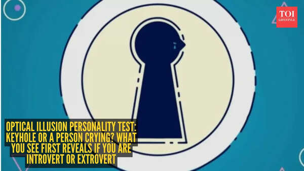Optical illusion personality test: Keyhole or a person crying? What you see first reveals if you are introvert or extrovert