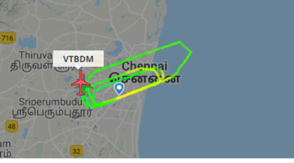 Tracking a circling plane