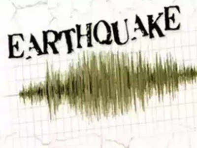 People rush out of their houses after tremors felt in North India