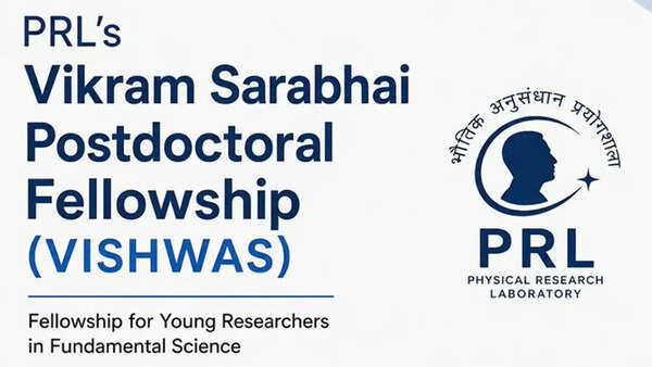 VISHWAS 2026: PRL opens applications for Vikram Sarabhai Post Doctoral Fellowship with Rs 1 lakh monthly support for researchers