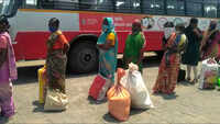 COVID-19: Massive rush at KSRTC bus stand in Bengaluru 