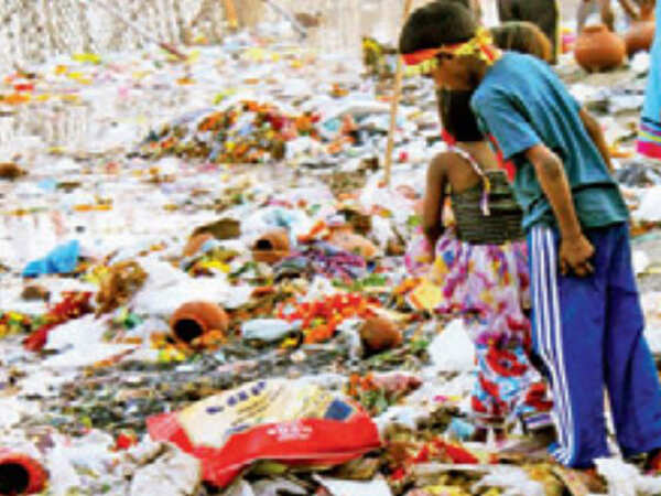Exclusive saffron disposal of puja waste soon