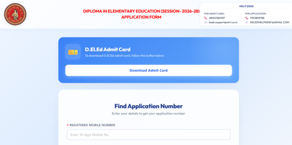 Bihar DElEd admit card 2026 released at bsebdeled.com: Direct link to download hall tickets here