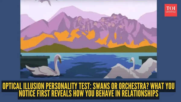 Optical illusion personality test: Swans or orchestra? What you notice first reveals how you behave in relationships