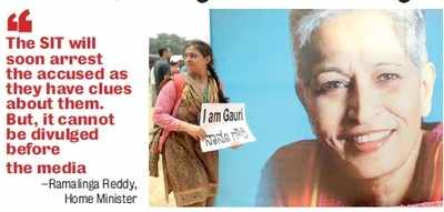 SIT in Gauri Lankesh case will not be disbanded, says Home Minister Ramalinga Reddy