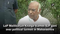 LoP Mallikarjun Kharge blames BJP govt over political turmoil in Maharashtra 