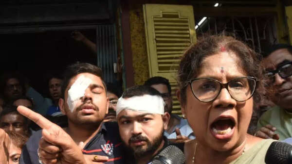 On way to PM Narendra Modi’s rally, BJP workers target Bengal minister Shashi Panja’s Girish Park residence