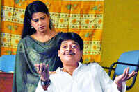 
State Pollution Control Board employess staged the Odia play, Kuhudi Nai at Rabindra Mandap in Bhubaneswar
