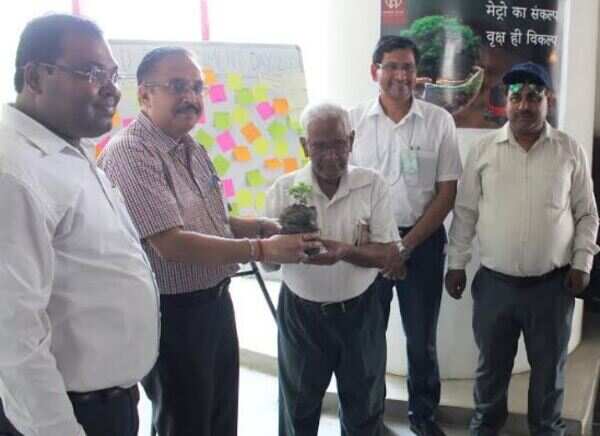 Lucknow Metro gifts free plant saplings to metro commuters on World Environment Day