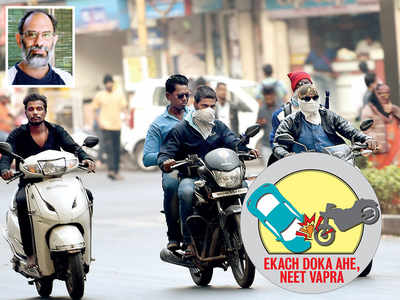 Parisar holds police, RTO accountable for success of helmet drive Parisar holds police, RTO accountable for success of helmet drive