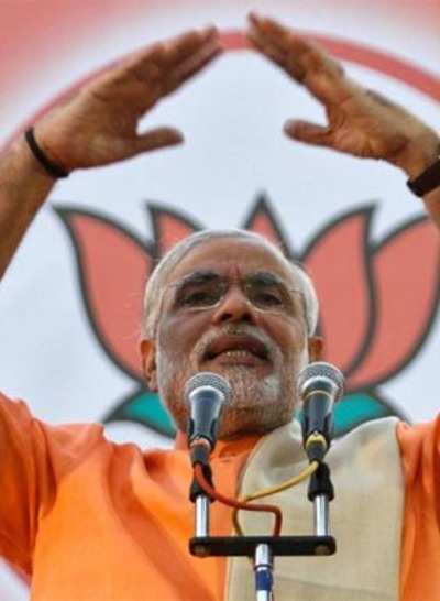 I see saffron wave in this region: Modi