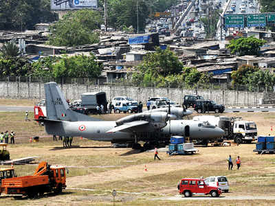 IAF plane overshoots runway, flights delayed