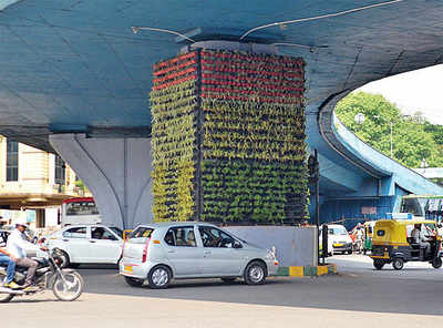 City to get more vertical gardens after Yeswanthpur project