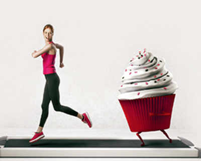 Running for that cupcake