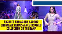 Anjalee and Arjun Kapoor showcase renaissance inspired collection on the ramp 